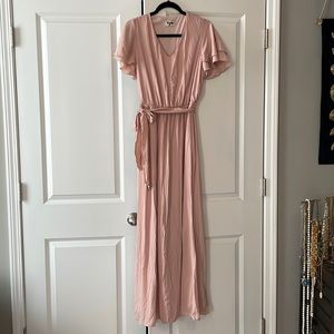 Show me your mumu flowy pink dress large